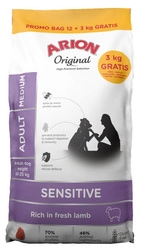 ARION Original Sensitive Adult Medium 12+3kg