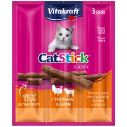Vitakraft Gatto Stick Mini Kabanosy Tacchino con Agnello 3x18g