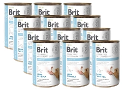 Brit Grain Free Veterinary Diet Dog Obesity Con agnello e piselli 12x400g