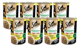 Lattina SHEBA 12x400g Nature's Collection - alimento umido completo per gatti adulti, con pollo e olio di pesce con contorno di batata e fagiolini, in salsa