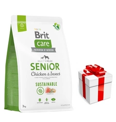 BRIT CARE Dog Sustainable Senior Chicken & Insect 3kg