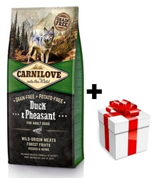 Carnilove Anatra e Fagiano per adulti 12 kg + sorpresa per il cane GRATIS