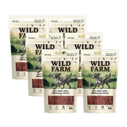 WILD FARM Petto d'anatra morbido 6x80 g snack per cani