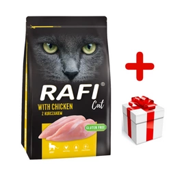 DOLINA NOTECI Rafi Cat cibo secco per gatti con pollo 7 kg + sorpresa per il gatto GRATIS!