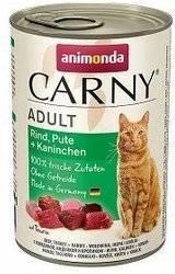 Animonda Gatto Carny Adulti Manzo, Tacchino e coniglio 400g