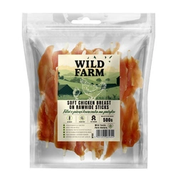 WILD FARM Filetto di petto di pollo su bastoncino 500 g snack per cani