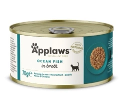 APPLAWS Pesce oceanico in brodo, lattina da 70 g