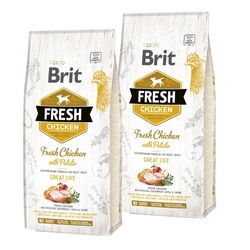 Brit Fresh Chicken & Potato Adult Great Life 2x12kg