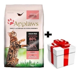 APPLAWS Complete Dry Adult Chicken With Salmon 7,5kg + sorpresa per il gatto GRATIS