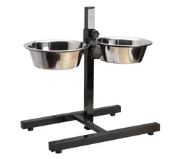 Ciotole su supporto regolabile 2 x 4,7L Ø 28cm