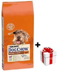 PURINA Dog Chow Mature Senior Agnello 14 kg + sorpresa per il cane GRATIS
