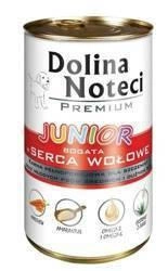 Dolina Noteci Premium Junior ricco di cuori di manzo 400g x12