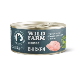 WILD FARM Mousse Chicken 85g - mousse senza cereali per gatti