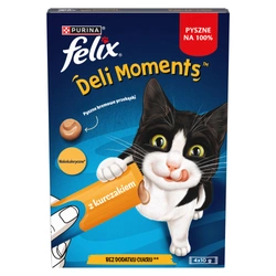Felix Deli Moments Snack cremoso per gatti con pollo 4x10g