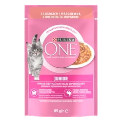 Purina One Junior con salmone e carote 85g