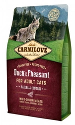 CARNILOVE Cat Duck &amp; Pheasant Hairball Control 6 kg