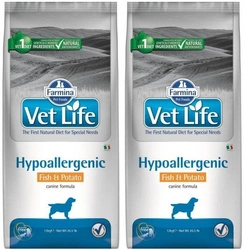 Farmina Vet Life Canine Hypoallergenic Fish&amp;Potato 12 kg x 2