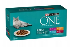 Purina One Adult bustine per gatti Mix di sapori in salsa 40x85g