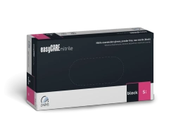 Guanti in nitrile senza polvere, taglia S - neri