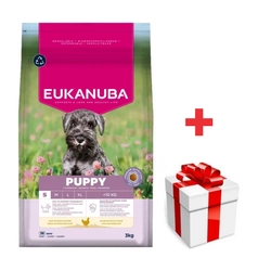 EUKANUBA Growing Puppy Small Breed 3kg pollo + sorpresa per il cane
