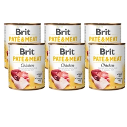 Brit Pate & Meat Con pollo 6x800g