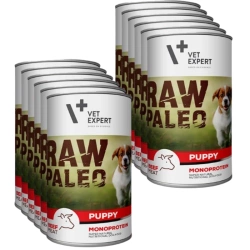 VETEXPERT Raw Paleo Puppy Manzo 12x400g