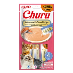INABA CAT CHURU Salmon With Tuna 4x14g