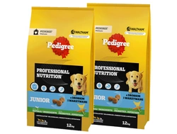 PEDIGREE® Junior Professional Nutrition 2x12kg con pollame e verdure