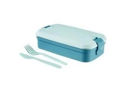 Curver Lunch&Go Contenitore blu con posate