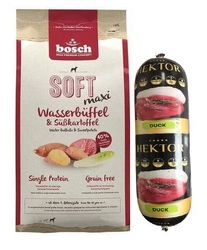 BOSCH Soft Maxi Water Buffalo & Yams 12.5kg + Hektor bar per cani GRATIS