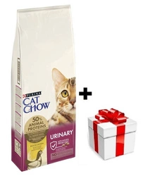 PURINA Cat Chow Alimento per le vie urinarie ricco di pollo 15 kg + sorpresa per il gatto GRATIS