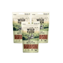 WILD FARM hair&skin strisce morbide di anatra 3x50 g snack per gatti