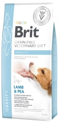 Brit Grain Free Veterinary Diet Dog Obesity Agnello e piselli 12kg