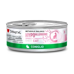 Disugual  Cibo umido per gatti Veterinario HYPOALLERGENIC Coniglio (adulto) 85 g