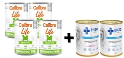 CALIBRA Dog Life Sensitive Rabbit 4x400G + Miscela di Smków ENZO 2x400g