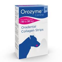 Orozyme Oradental Collagen Strips Tamponi di pulizia al collagene per cani M 141g