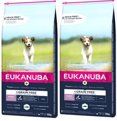 EUKANUBA Puppy&Junior Small/Medium Grain Free 2x12kg
