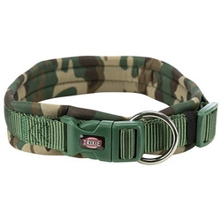 Collare PREMIUM imbottito in neoprene  - camouflage/foresta L: 49-55cm/25mm pz.