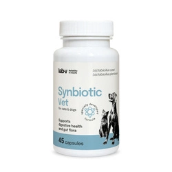 LAB-V Synbiotic Vet - Supporto alla salute gastrointestinale e alla microflora intestinale per cani e gatti 45 capsule