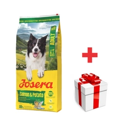 JOSERA Adult Salmon & Potato 12,5 kg + sorpresa GRATIS per il cane
