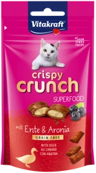 Vitakraft Crispy Crunch con anatra e aronia per gatti 60g