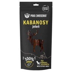 PAKA ZWIERZAKA- Kabanos salsiccine sottili di Cervo 3 pezzi (80g)