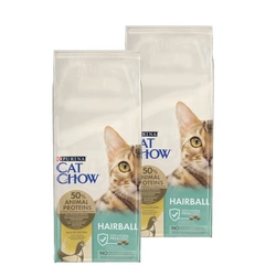 PURINA Cat Chow Hairball Alimento ricco di pollo 2x15kg
