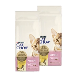 PURINA Cat Chow, cibo per gattini ricco di pollo 2x15 kg