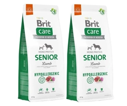 BRIT CARE Hypoallergenic Senior Lamb 2x12kg - più economico come set