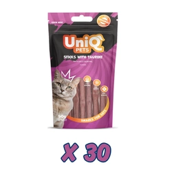 UNIQ PETS crocchette per gatti - bastoncini alla taurina 30x50g