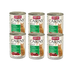 Animonda Gatto Carny Adulti Manzo, Tacchino e coniglio 6x400g