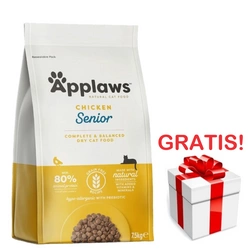 APPLAWS Complete Dry Senior Chicken 7,5kg + sorpresa per il gatto GRATIS