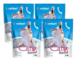 Cat Sand Lettiera per gatti in silicone 4x3,8l