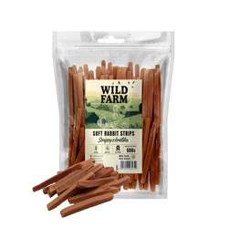 WILD FARM Strisce di coniglio 500 g snack per cani